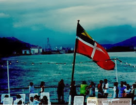 saindo do porto de Santos