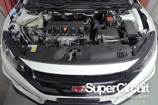 SuperCircuit Front Strut Bar made for the 10th generation Honda Civic FC 1.5 Turbo or Honda Civic FC 1.8L NA.