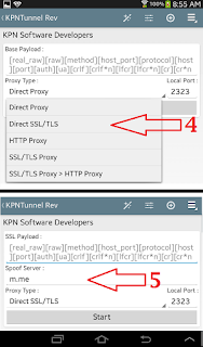KPNTunnel Rev Proxy Type Settings