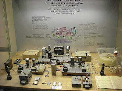 Nuclear fission experimental setup, reconstructed at the Deutsches Museum, Munich