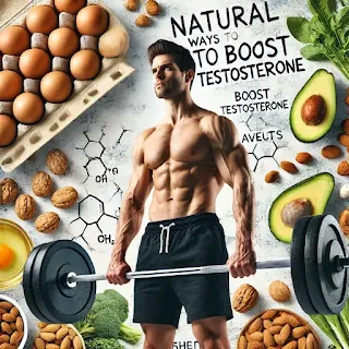 A healthy man exercising to boost testosterone levels