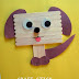 Idea to make dog from popsicle stick for kids 