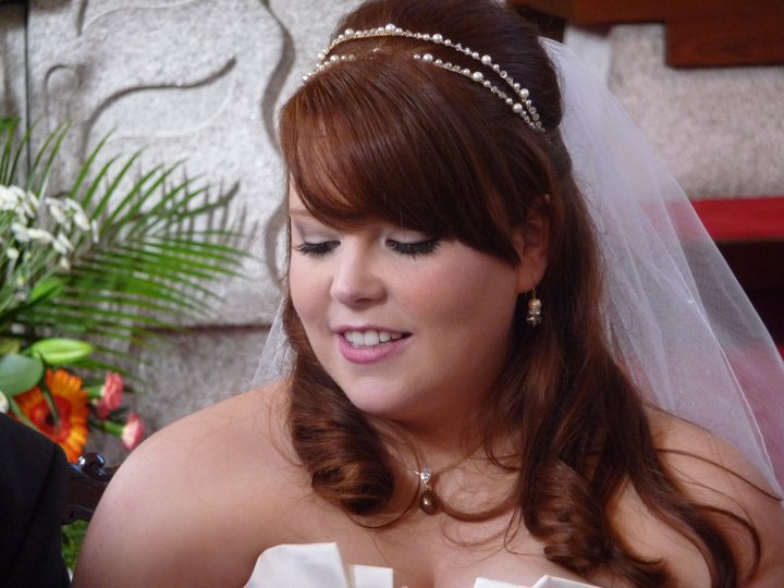 Wedding Hair With Headband. Bridal Hair Accessories: