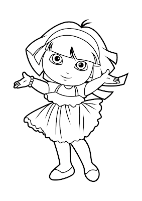 Dora - Desenhos para Colorir