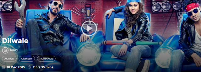 Dilwale 2015 Full Hindi Movie Download free in 720p avi mp4 HD 3gp hq