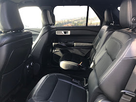 Rear seat in 2020 Ford Explorer Limited Hybrid