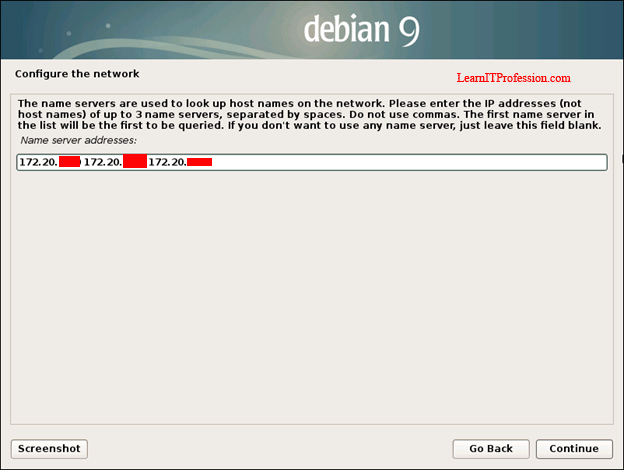 installation of debian 9 with lvm