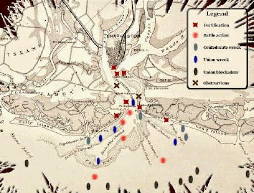 Mapping Charleston Civil War Naval Battlefield