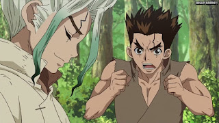 ドクターストーンアニメ 1期2話 石神千空 大木大樹 Dr. STONE Episode 2