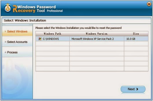 Windows 7 password recovery