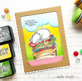 More than Naps Card by February Guest Designer Valliam | Newton's Naptime Stamp Set and die set by Newton's Nook Designs #newtonsnook #handmade