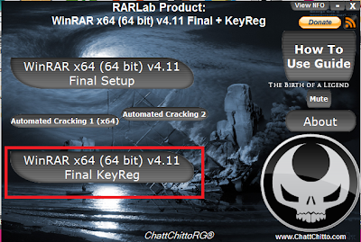 Penginstalan WinRAR x64 (64 bit) v4.11 Final + KeyReg