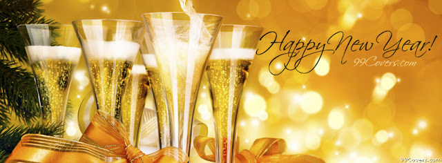 facebook covers happy new year yellow background