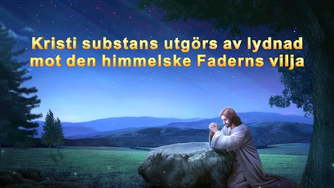 Kristi substans utgörs av lydnad mot den himmelske Faderns vilja