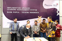 Bank Papua dan Telkom MoU Pemanfaatan Aplikasi Learning Management System