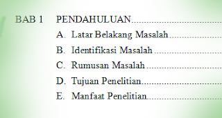 cara membuat skripsi bab 1