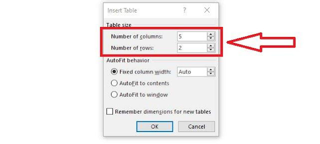 cara membuat tabel di word 2013