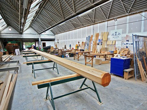 in the AK Ilen Wooden Boatbuilding School – 50’ wooden 
