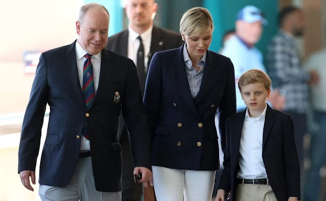 Princess Charlene, Prince Jacques, Pierre Casiraghi, Beatrice Borromeo, Princess Alexandra, Melanie De Massy, Stefanos Tsitsipas