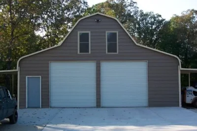 10. Tall Steel Garage Door: