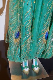 Princess Jasmine peacock costume detail Aladdin