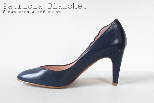 SOLDES Escarpins bleu Patricia Blanchet