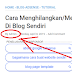 Cara Mengganti Nama Pemilik Blog Menjadi Nama Admin di Blogger