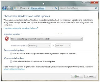 Cara mematikan windows update