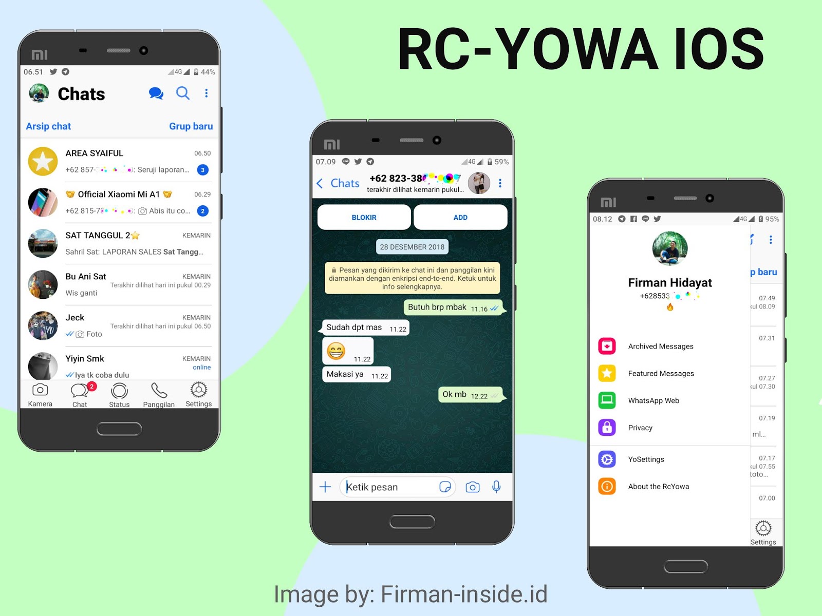 Aplikasi Whatsapp Mod Ios 121 Rc Yowa Versi 781 Update Terbaru
