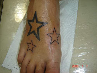 Star Foot Tattoo Design Picture Gallery - Star Foot Tattoo Ideas