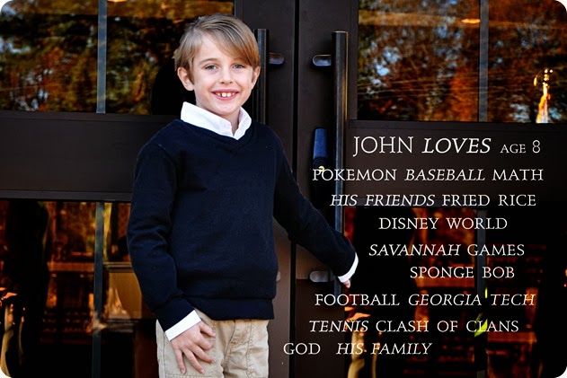 November 2013 John is 8