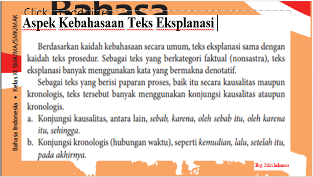 PPT STRUKTUR DAN ASPEK KEBAHASAAN TEKS EKSPLANASI ~ ZUHRI 