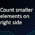 Count smaller elements on right side