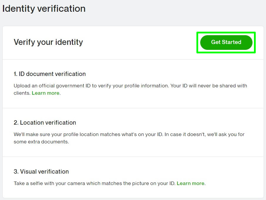upwork identity verification local and visual
