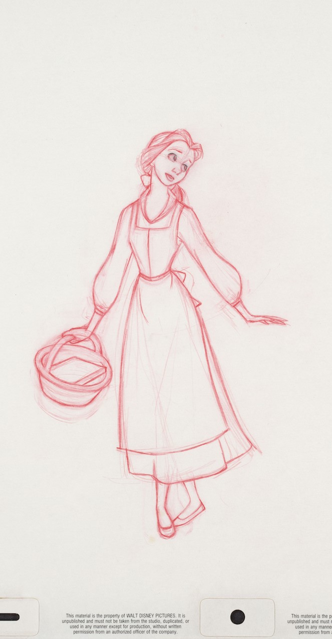 Sasaki Time Disney S Beauty And The Beast Character Sketch Art