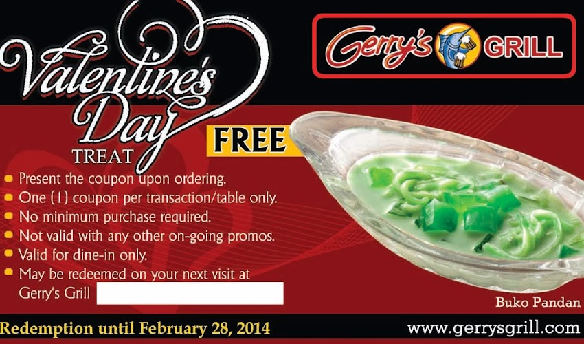 Gerry's Grill VALENTINE'S Treats