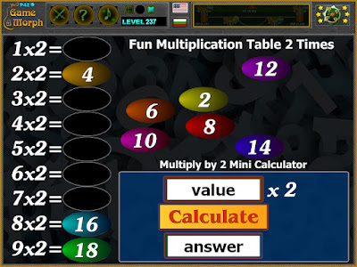 Multiplication Table 2 Times