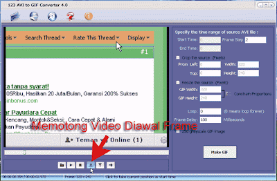 Membuat Gambar Animasi .GIF dari Video