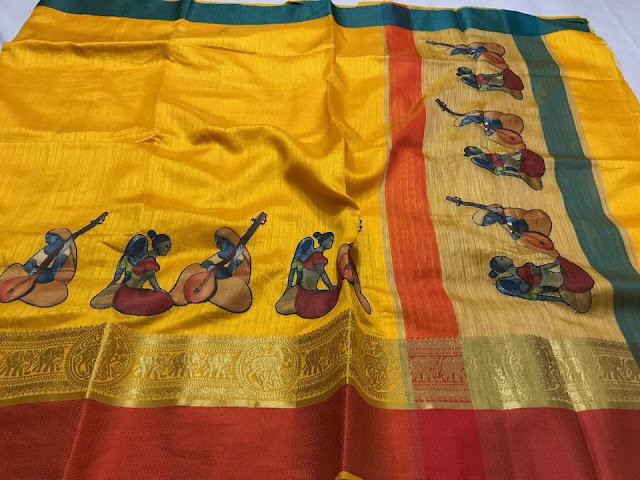 Banaras soft jute silk sarees