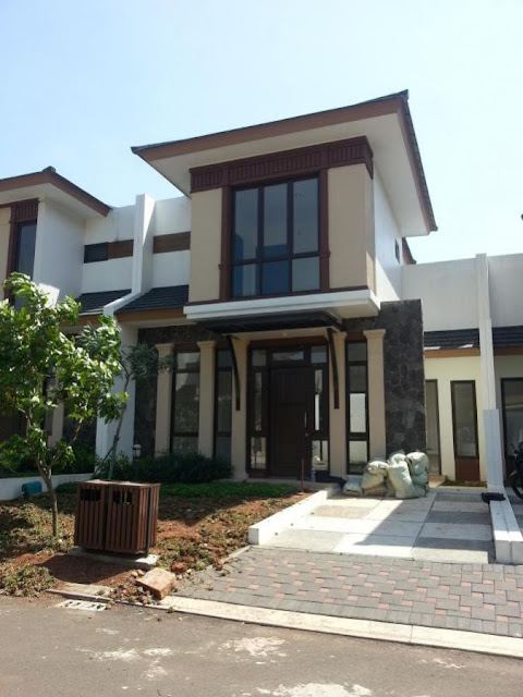 Model rumah minimalis 2 lantai tampak depan