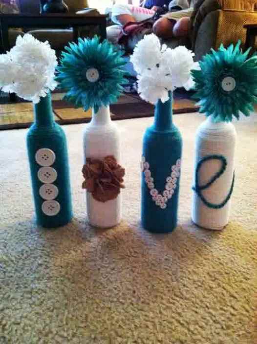 51 Cara Membuat Kerajinan  Tangan Vas  Bunga  Dari Botol 