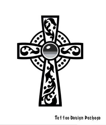 celtic cross tattoo design. free cross tattoo designs.