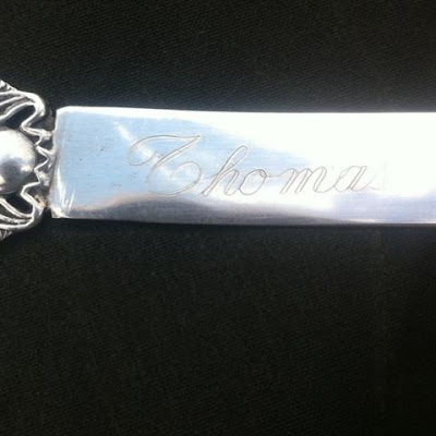 HALLMARKED SILVER EGYPTIAN LETTER OPENER,1950'S- 96GRAMS