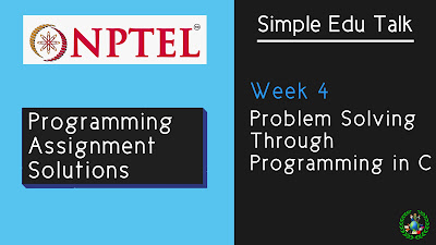 nptel problem solving through programming in c