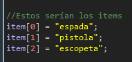 ejemplo array 1D Game Maker