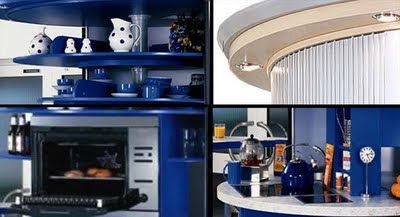 Modern Revolving Circular Kitchen from Compact Concepts