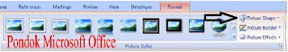 mengatur gambar shape ms Word