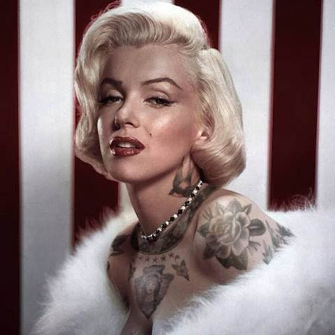 Vintage And Modern Tattooed Celebrities By Cheyenne Randall