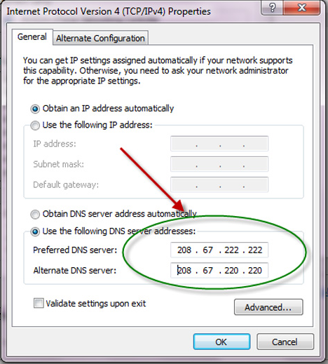 Change DNS