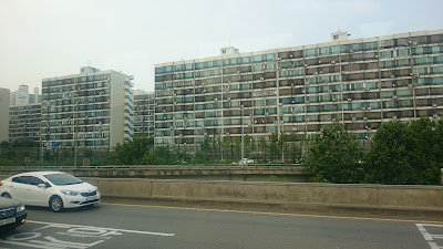 Ugly apartments overlooking the Han River